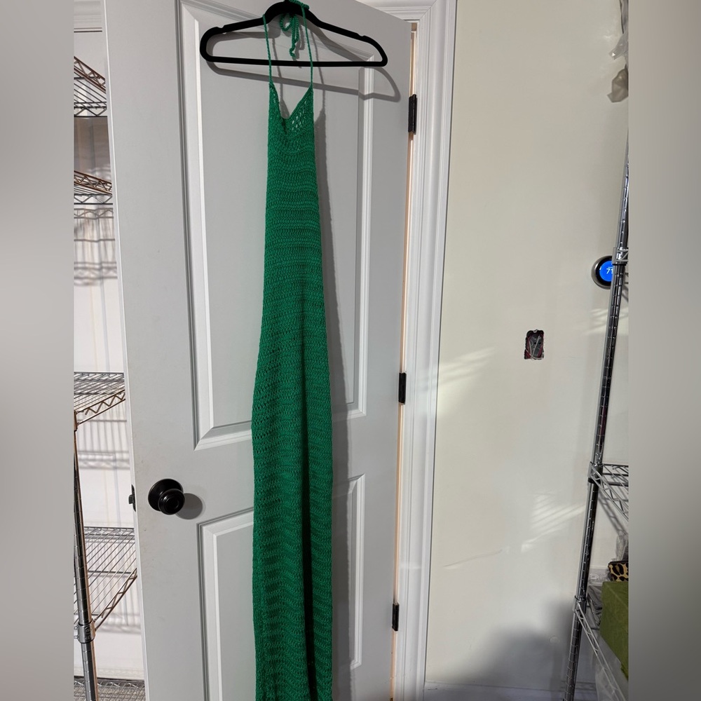 SHEIN Vibrant Green Knit Dress